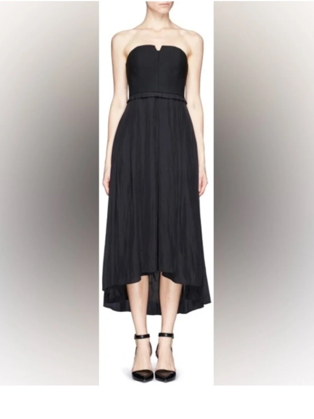 NWT Elizabeth & James Jill Black Midi Dress